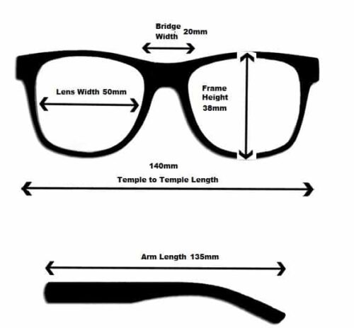 Arizona Black Wayfarer Bifocal Reading Glasses - Image 2