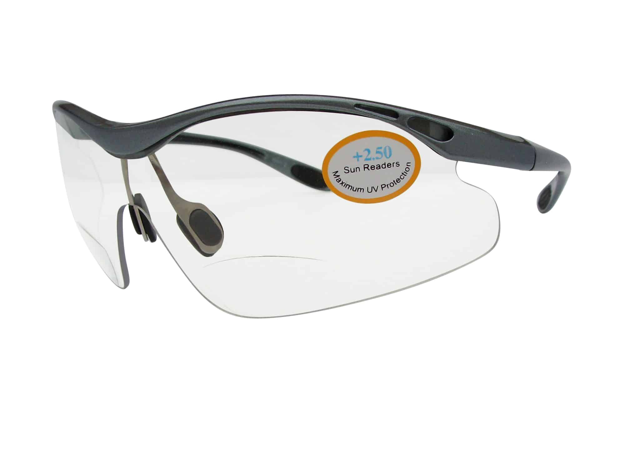 Speedy Sports Bifocal Reading Glasses in Grey