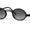 Geek Keyhole Bifocal Sunglasses in Black