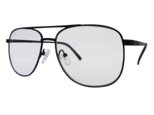 Texas Square Aviator Bifocal Reading Glasses in Black