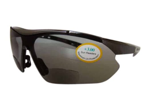 Swift Running Bifocal Sunglasses in Black