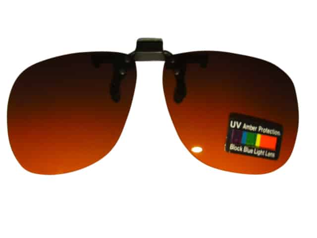Clip on Flip up Sunglasses Blue Blocker Lens
