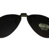 Clip on Flip up Sunglasses Aviator Small Super Dark