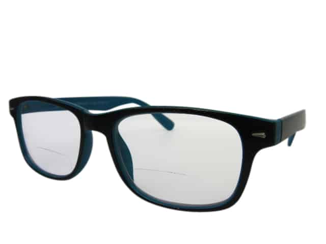 Arizona Wayfarer Bifocal Reading Glasses in Turquoise Blue
