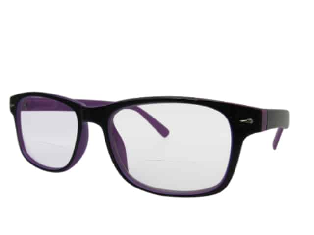 Arizona Wayfarer Bifocal Reading Glasses in Purple