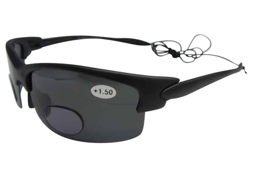 Hunter Polarised Bifocal Sports Sunglasses in Black