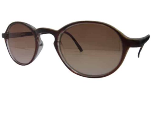 Lennon Round Bifocal Sunglasses in Brown